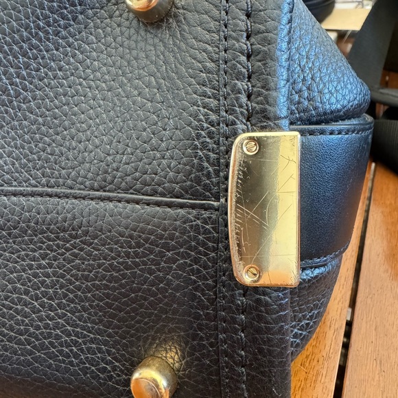 Coach Swagger 30 Black Pebbled Leather with Gold Hardware - Picture 10 of 11